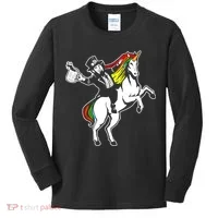 Leprechaun Unicorn St. Patrick's Day Kids Long Sleeve Shirt thumb 0