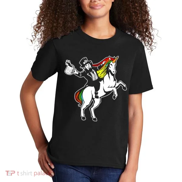 Leprechaun Unicorn St. Patrick's Day Kids T-Shirt