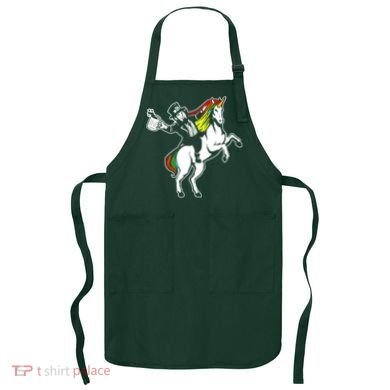 Leprechaun Unicorn St. Patrick's Day Apron