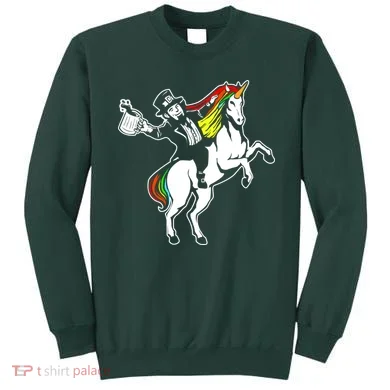 Leprechaun Unicorn St. Patrick's Day Sweatshirt