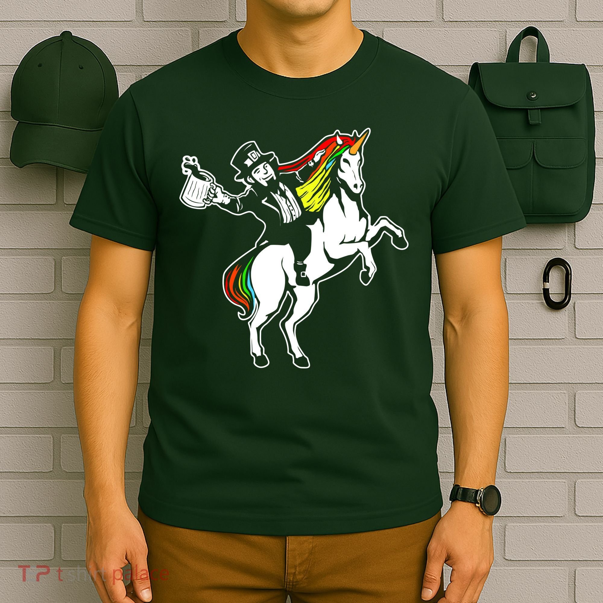 Leprechaun Unicorn St. Patrick's Day T-Shirt