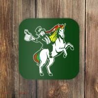 Leprechaun Unicorn St. Patrick's Day Coaster thumb 0