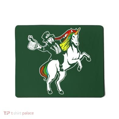 Leprechaun Unicorn St. Patrick's Day Mousepad