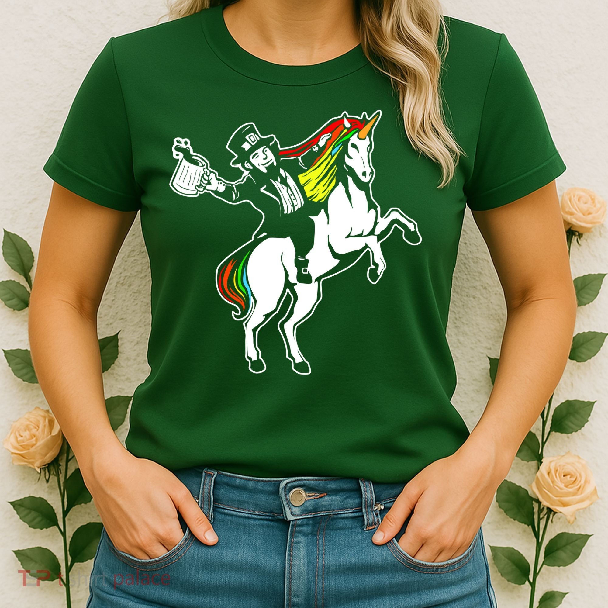 Leprechaun Unicorn St. Patrick's Day Women's T-Shirt