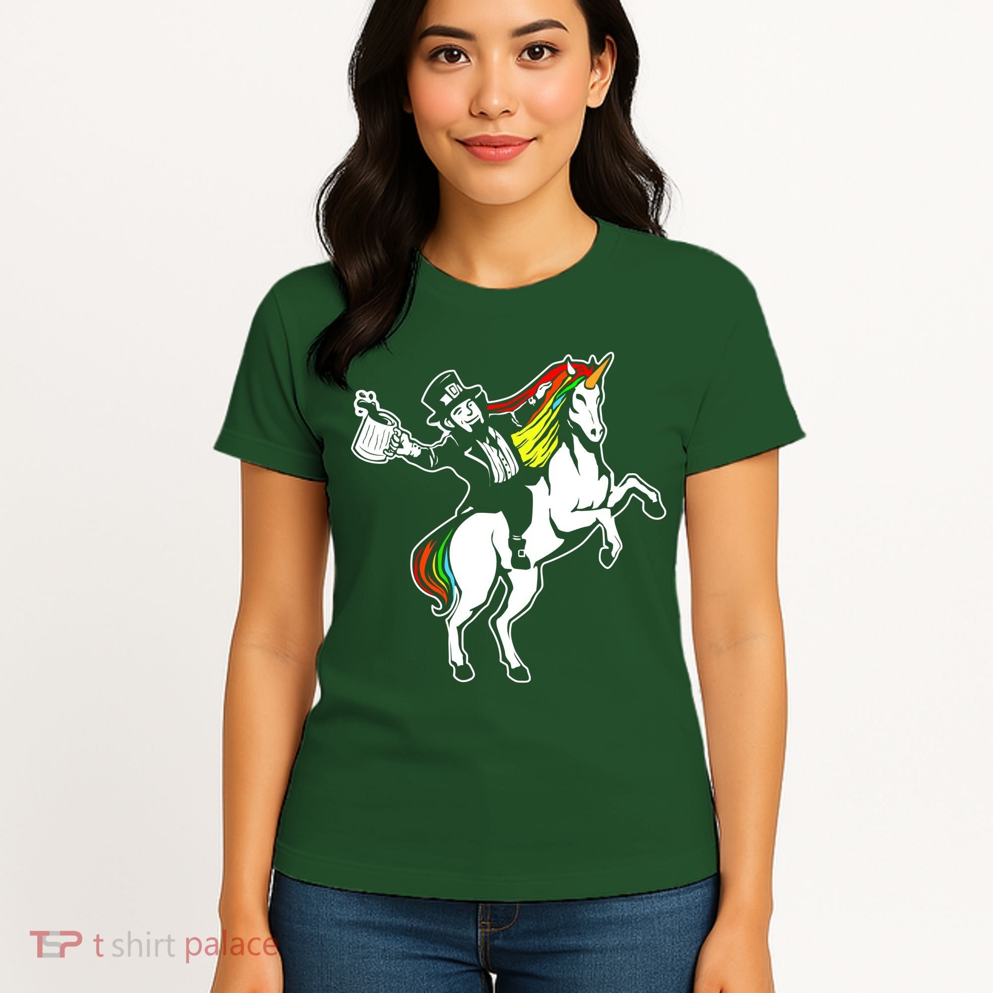 Leprechaun Unicorn St. Patrick's Day Women's T-Shirt
