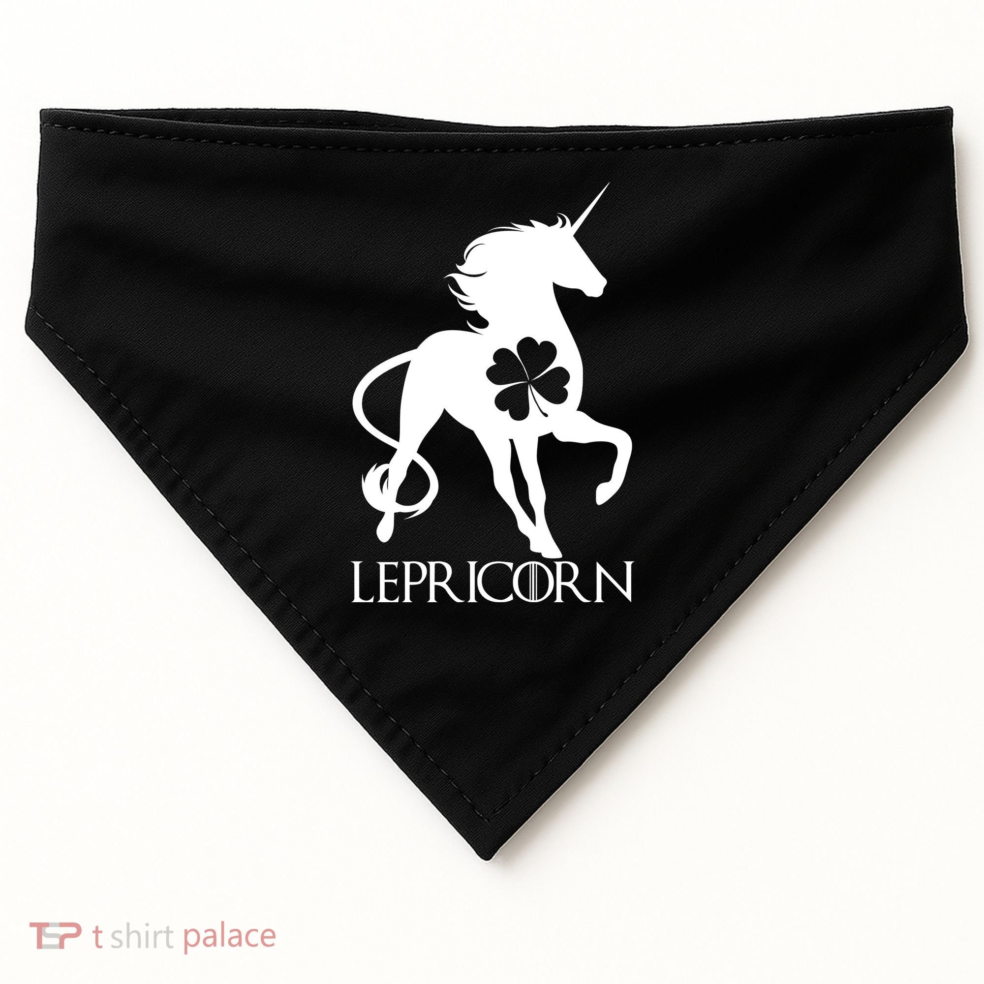 Lepricorn Leprechaun Unicorn St. Patrick's Day USA-Made Doggie Bandana