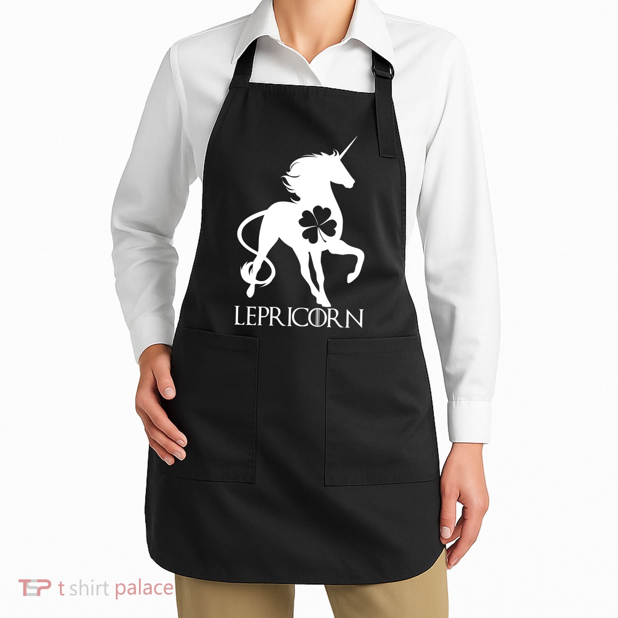 Lepricorn Leprechaun Unicorn St. Patrick's Day Apron