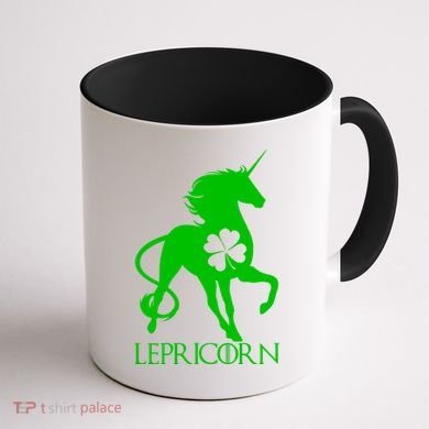 Lepricorn Leprechaun Unicorn St. Patrick's Day Coffee Mug back