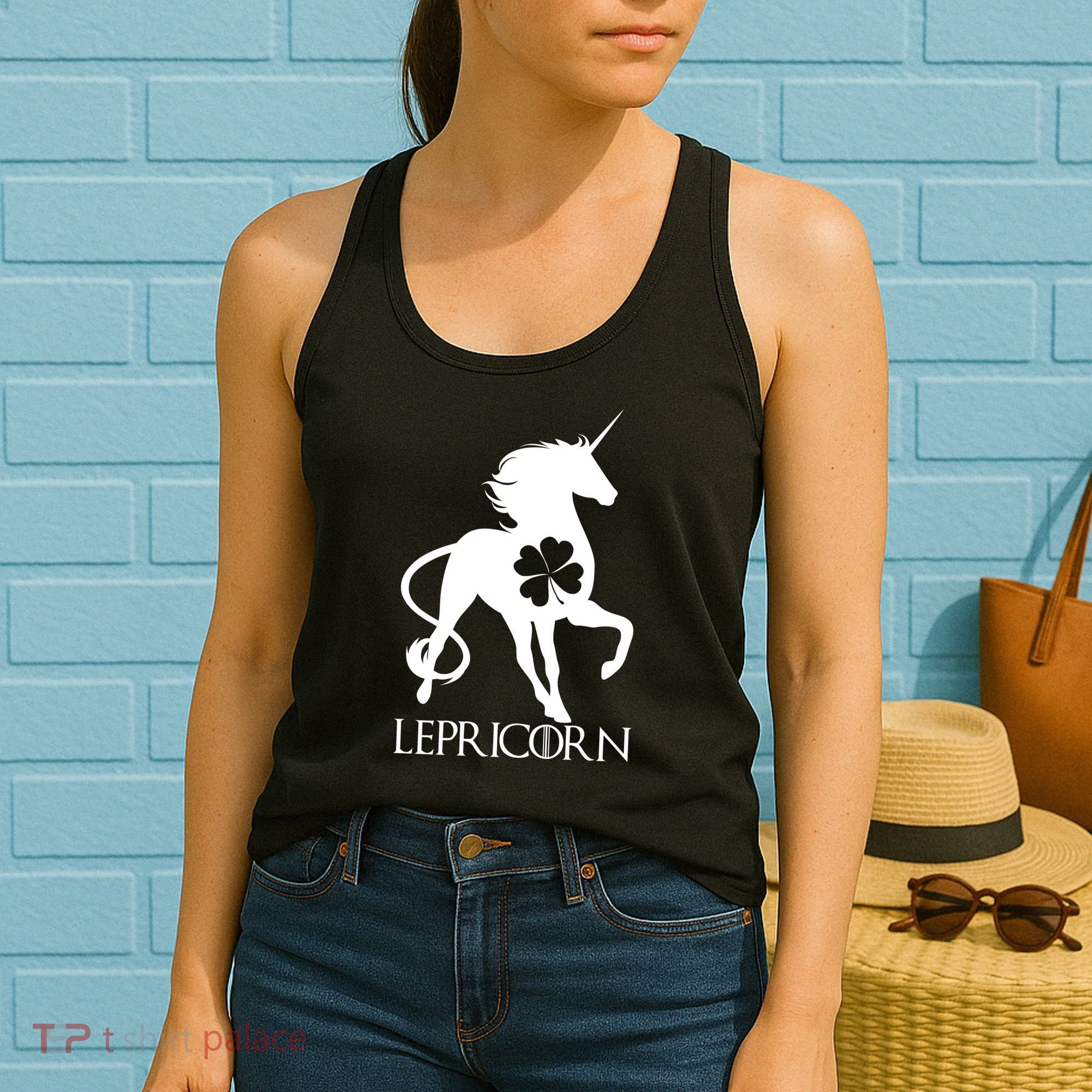 Lepricorn Leprechaun Unicorn St. Patrick's Day Women's Tank Top