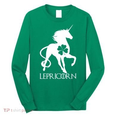 Lepricorn Leprechaun Unicorn St. Patrick's Day Long Sleeve Shirt