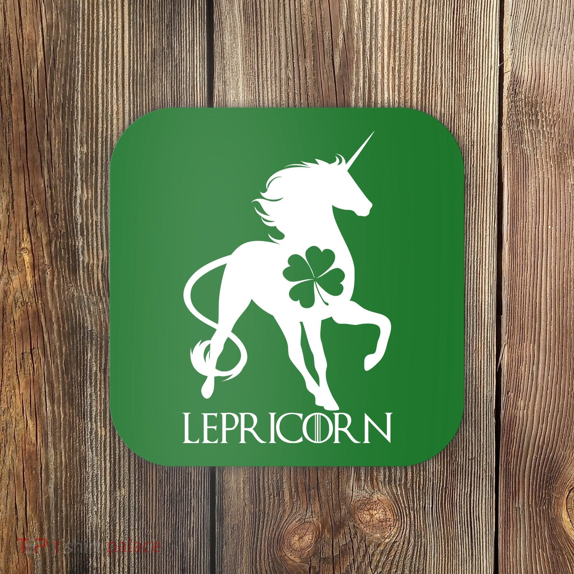 Lepricorn Leprechaun Unicorn St. Patrick's Day Coaster