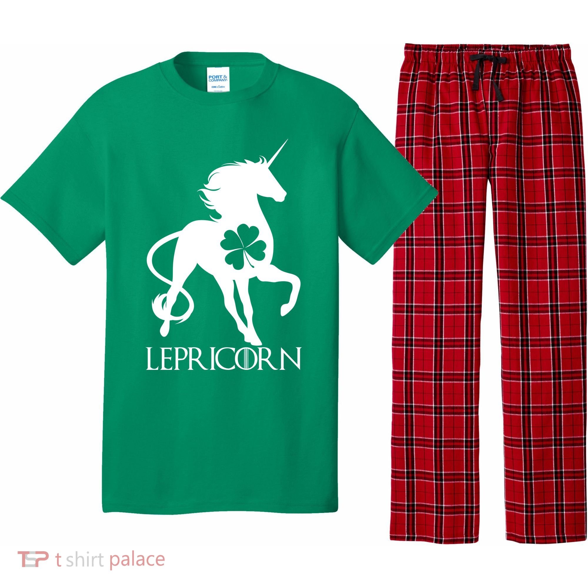 Lepricorn Leprechaun Unicorn St. Patrick's Day Pajama Set