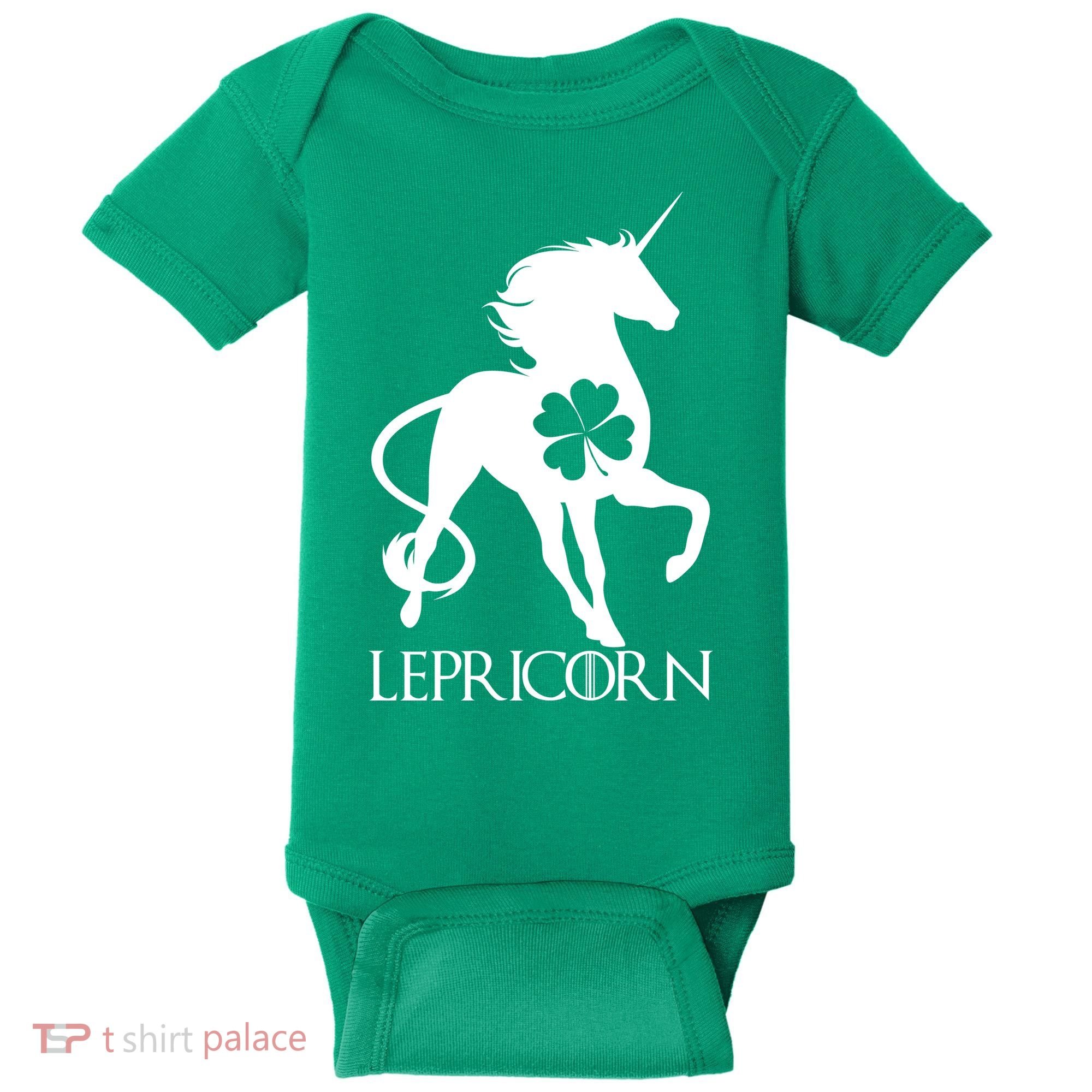 Lepricorn Leprechaun Unicorn St. Patrick's Day Baby Bodysuit