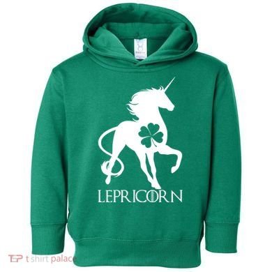 Lepricorn Leprechaun Unicorn St. Patrick's Day Toddler Hoodie