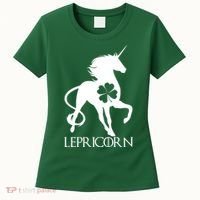 Lepricorn Leprechaun Unicorn St. Patrick's Day Women's T-Shirt thumb 0