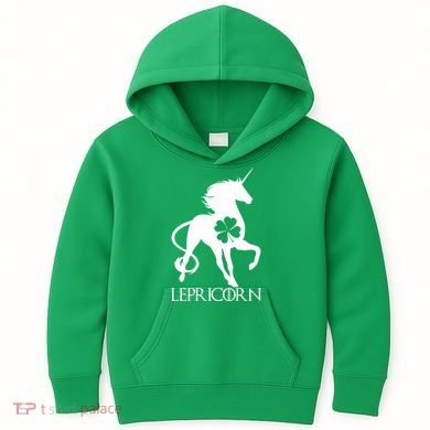 Lepricorn Leprechaun Unicorn St. Patrick's Day Kids Hoodie