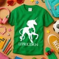 Lepricorn Leprechaun Unicorn St. Patrick's Day Kids T-Shirt thumb 3