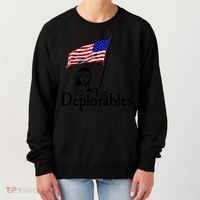 Les Deplorables USA Flag Parody Vote Trump 2016 Women's Sweatshirt thumb 0