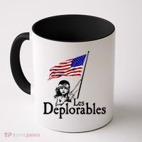 Les Deplorables USA Flag Parody Vote Trump 2016 Coffee Mug thumb 0