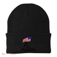 Les Deplorables USA Flag Parody Vote Trump 2016 Beanie thumb 0