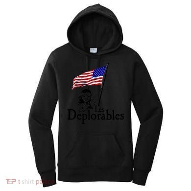 Les Deplorables USA Flag Parody Vote Trump 2016 Women's Hoodie