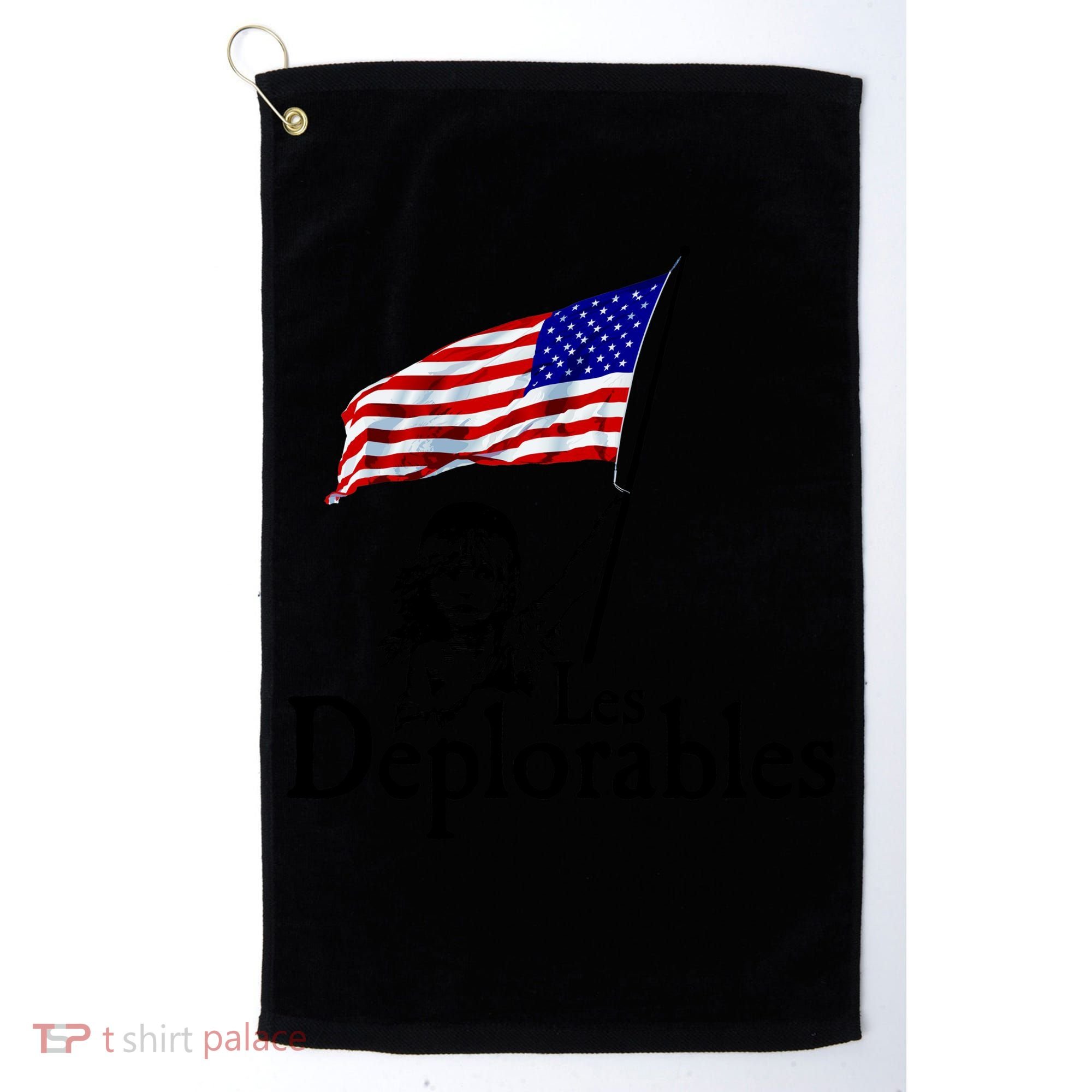 Les Deplorables USA Flag Parody Vote Trump 2016 Golf Towel