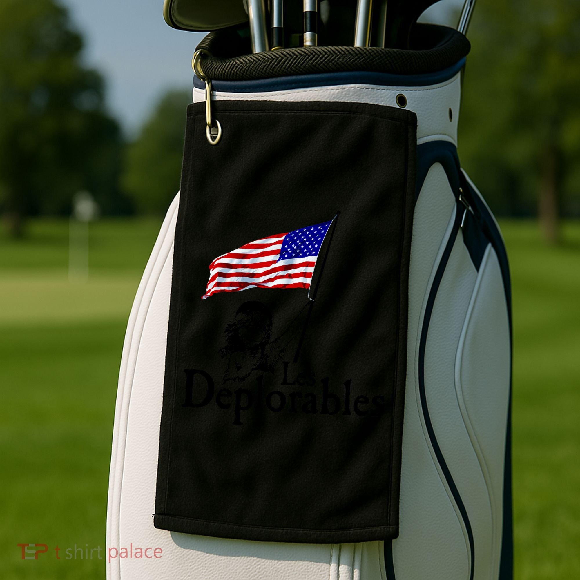 Les Deplorables USA Flag Parody Vote Trump 2016 Golf Towel