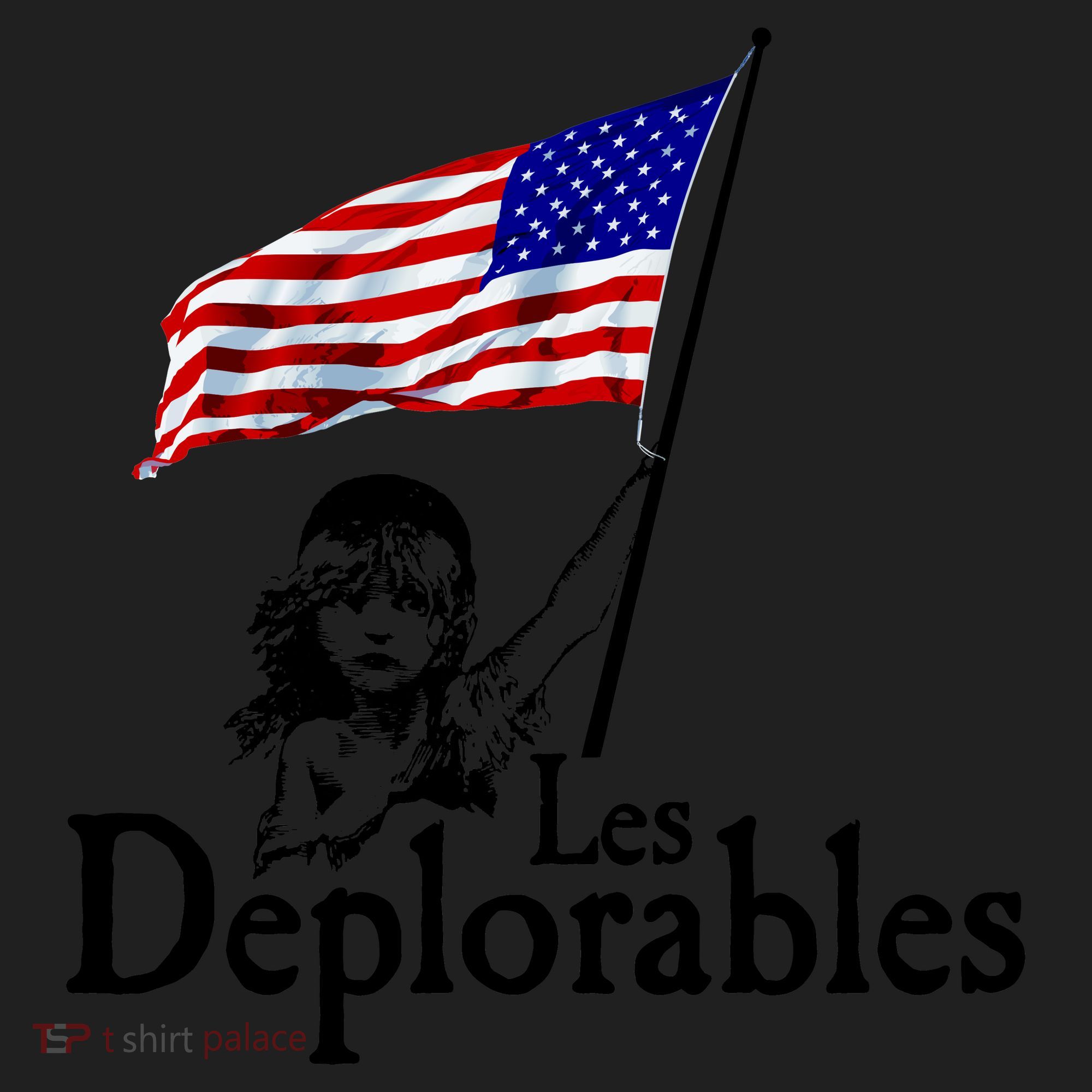 Les Deplorables USA Flag Parody Vote Trump 2016 Golf Towel