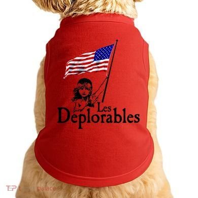Les Deplorables USA Flag Parody Vote Trump 2016 Doggie Tank