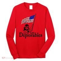 Les Deplorables USA Flag Parody Vote Trump 2016 Long Sleeve Shirt thumb 0