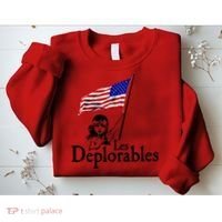 Les Deplorables USA Flag Parody Vote Trump 2016 Sweatshirt thumb 2