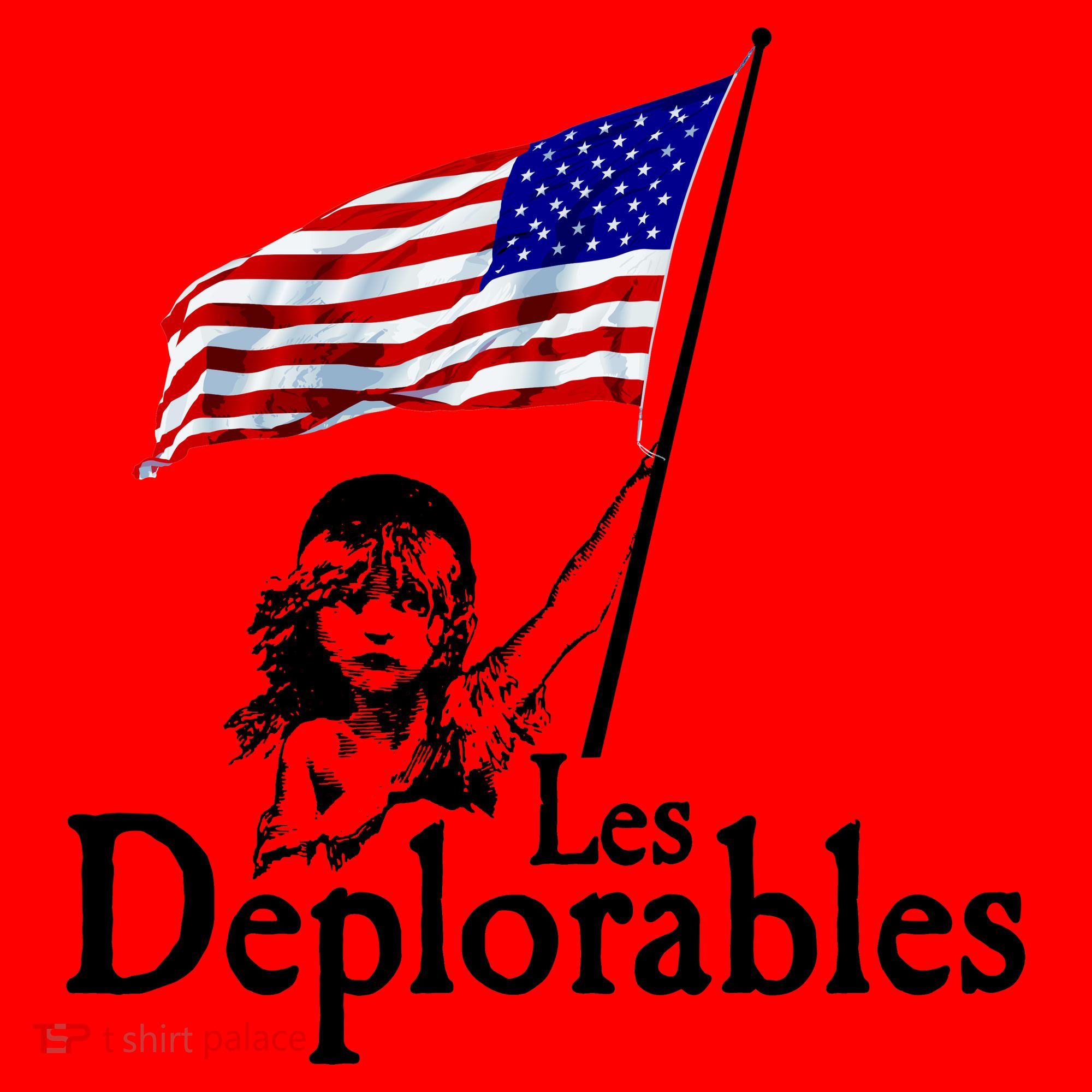 Les Deplorables USA Flag Parody Vote Trump 2016 Sweatshirt