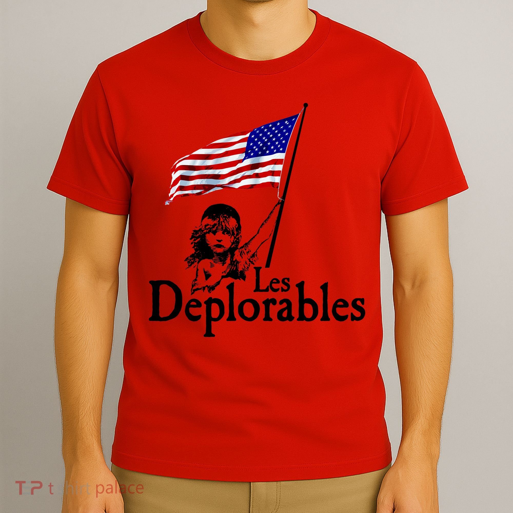 Les Deplorables USA Flag Parody Vote Trump 2016 T-Shirt