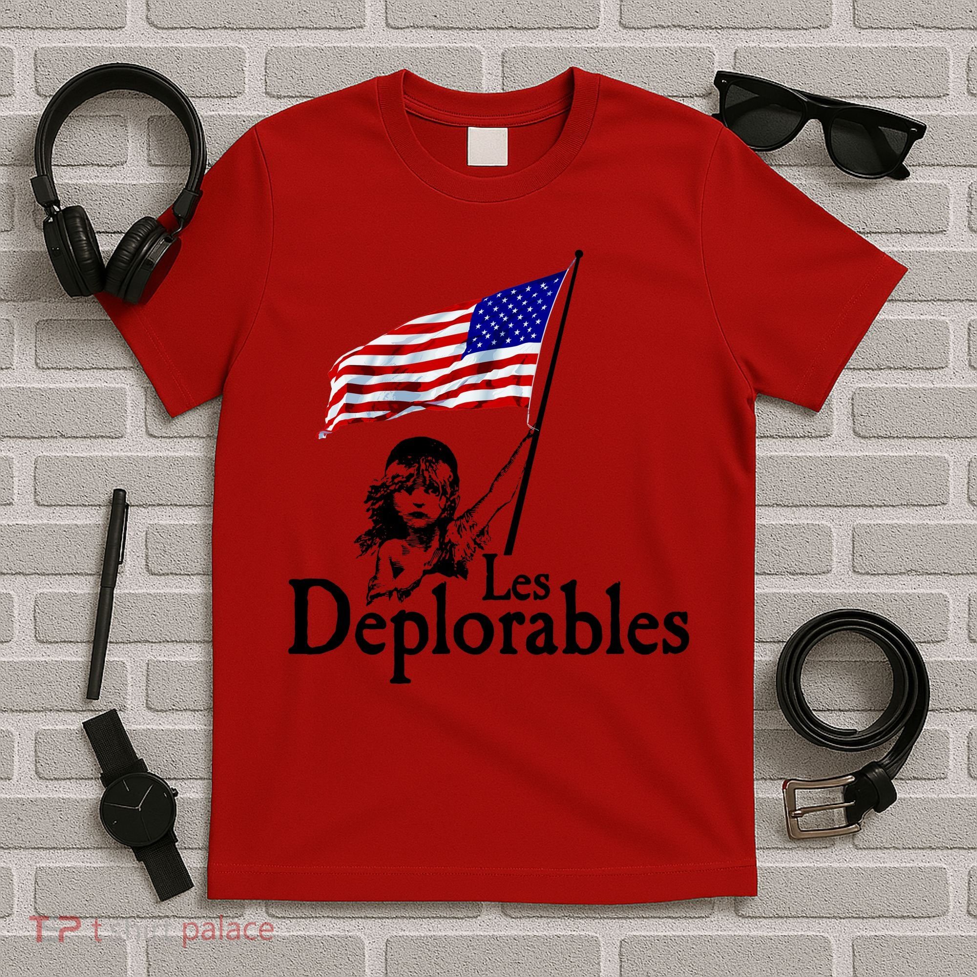 Les Deplorables USA Flag Parody Vote Trump 2016 T-Shirt