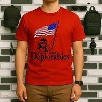Les Deplorables USA Flag Parody Vote Trump 2016 T-Shirt thumb 6