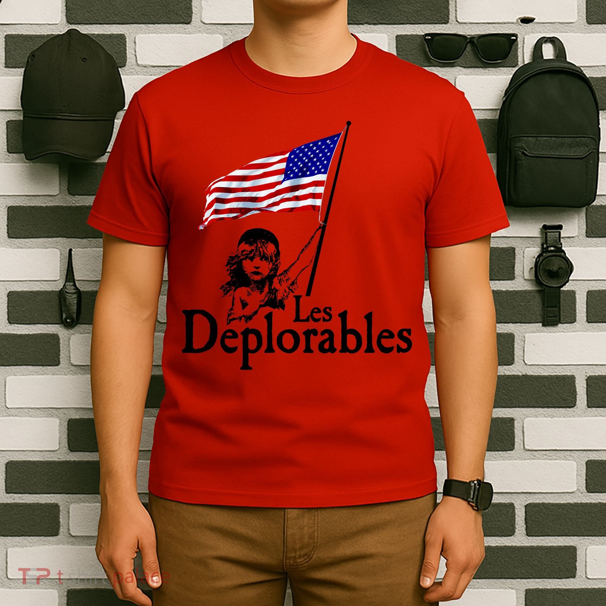Les Deplorables USA Flag Parody Vote Trump 2016 T-Shirt