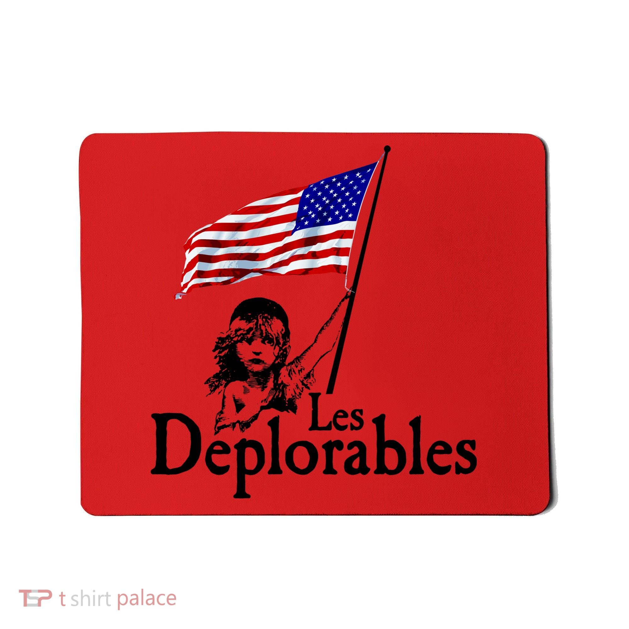 Les Deplorables USA Flag Parody Vote Trump 2016 Mousepad