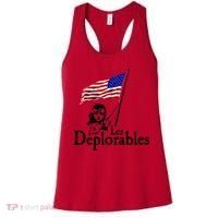 Les Deplorables USA Flag Parody Vote Trump 2016 Women's Tank Top thumb 0