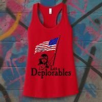 Les Deplorables USA Flag Parody Vote Trump 2016 Women's Tank Top thumb 3