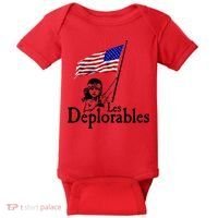 Les Deplorables USA Flag Parody Vote Trump 2016 Baby Bodysuit thumb 0