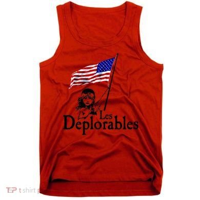 Les Deplorables USA Flag Parody Vote Trump 2016 Tank Top