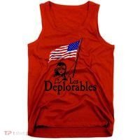 Les Deplorables USA Flag Parody Vote Trump 2016 Tank Top thumb 0