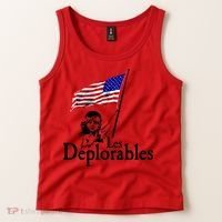 Les Deplorables USA Flag Parody Vote Trump 2016 Tank Top thumb 2