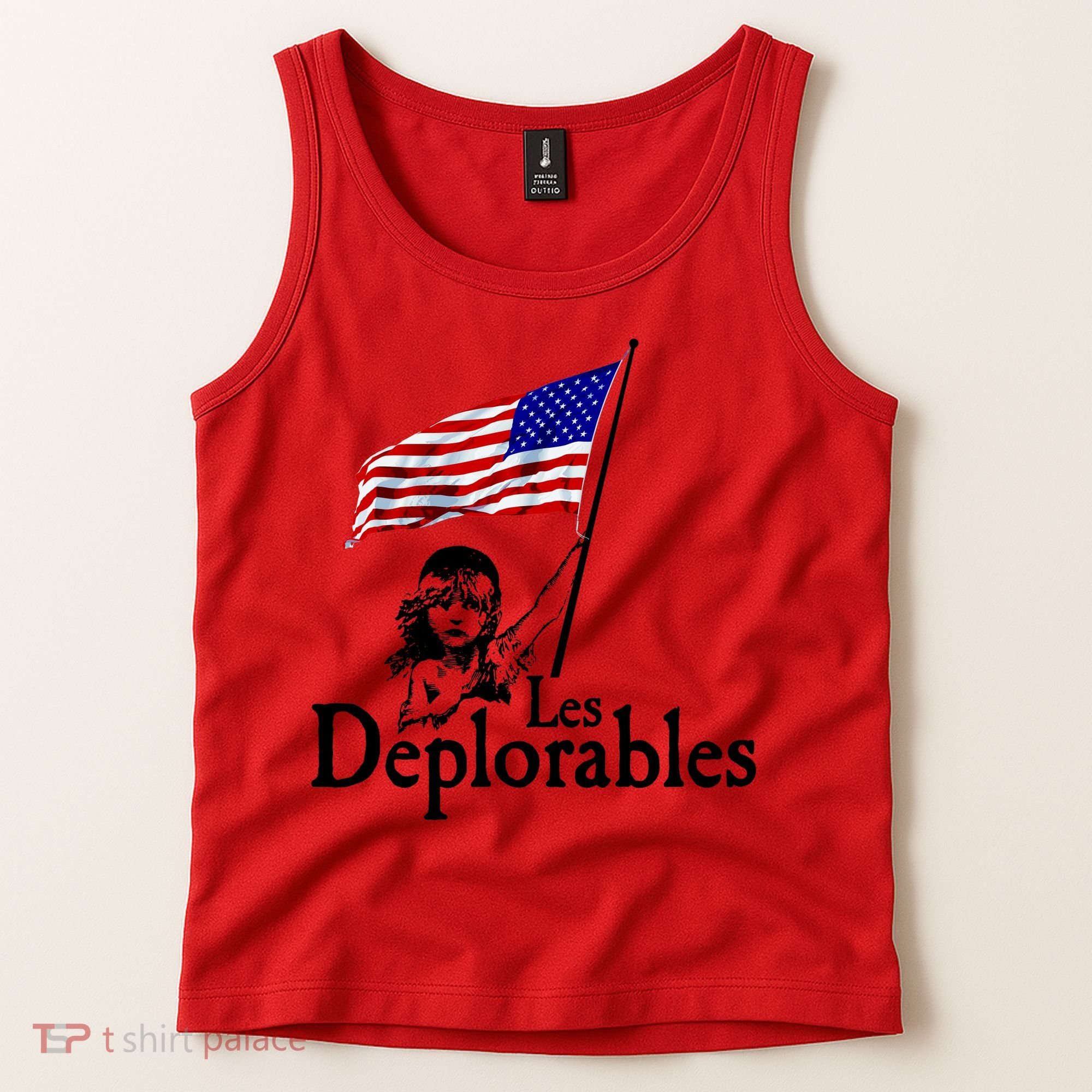 Les Deplorables USA Flag Parody Vote Trump 2016 Tank Top