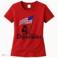 Les Deplorables USA Flag Parody Vote Trump 2016 Women's T-Shirt thumb 0