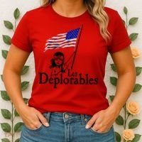 Les Deplorables USA Flag Parody Vote Trump 2016 Women's T-Shirt thumb 2