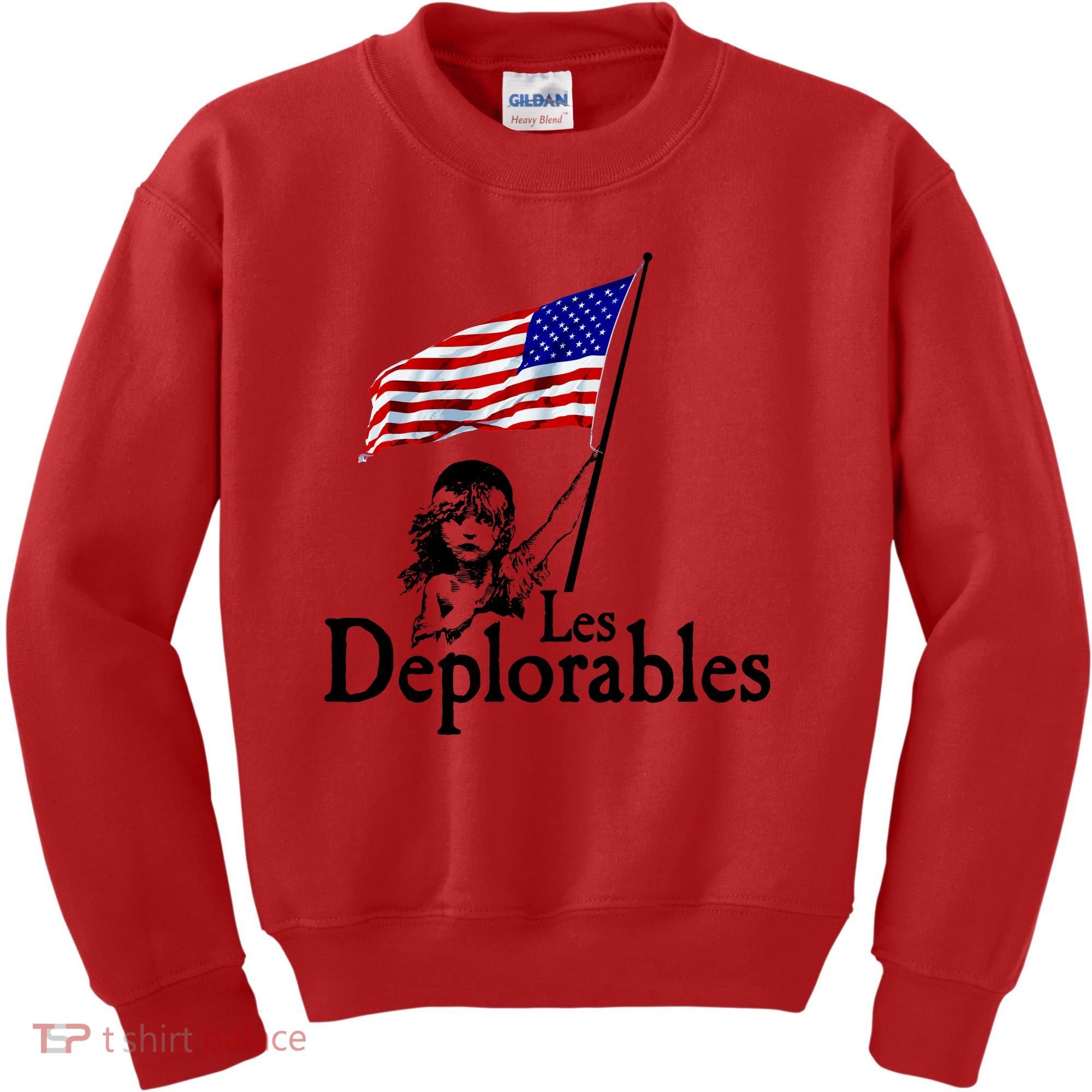 Les Deplorables USA Flag Parody Vote Trump 2016 Kids Sweatshirt