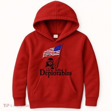 Les Deplorables USA Flag Parody Vote Trump 2016 Kids Hoodie