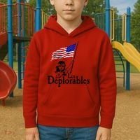 Les Deplorables USA Flag Parody Vote Trump 2016 Kids Hoodie thumb 2