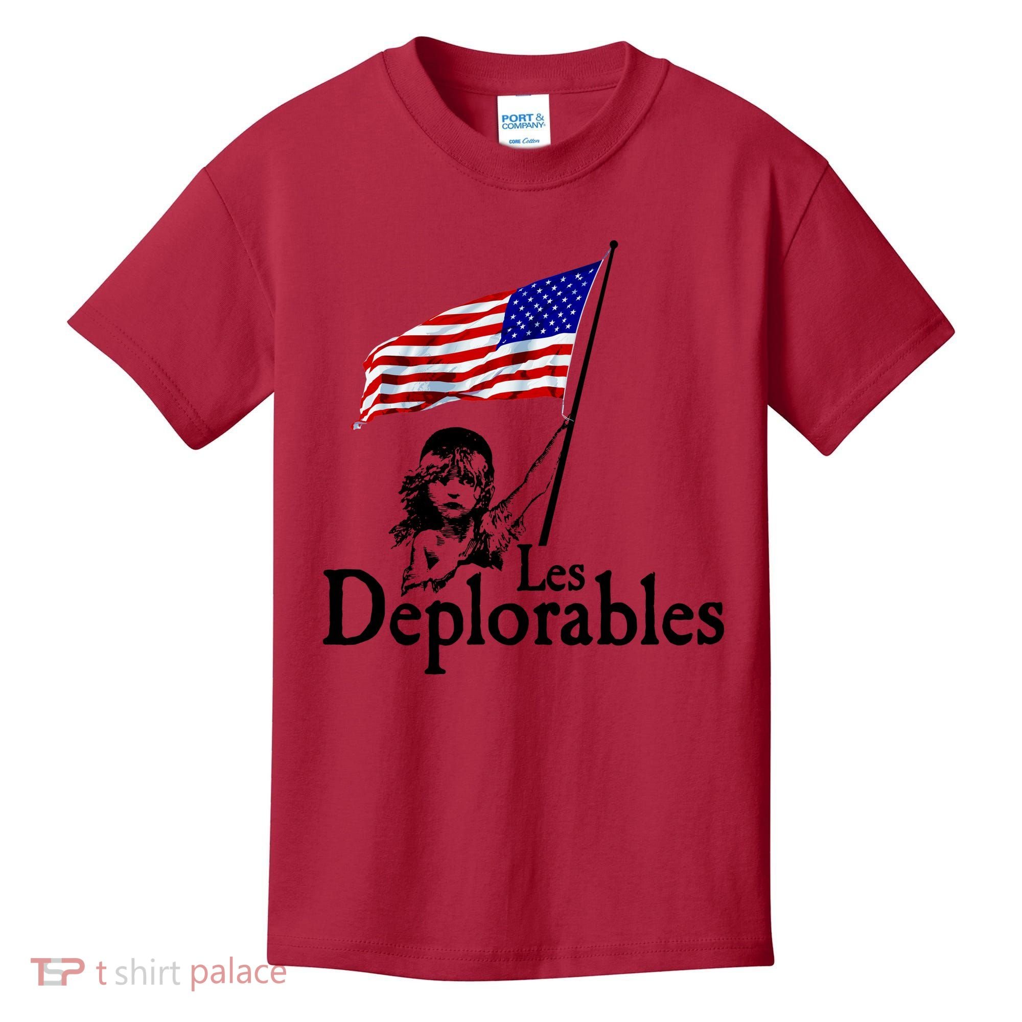 Les Deplorables USA Flag Parody Vote Trump 2016 Kids T-Shirt